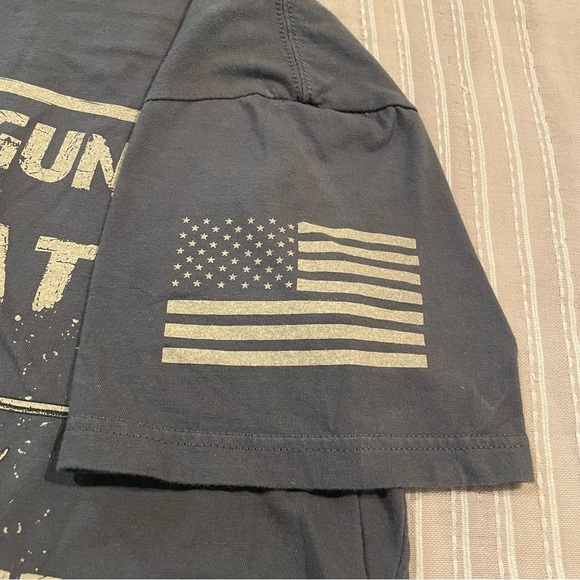 American Apparel Guns Democrats Voters Undocumented Short Sleeve Grey Tee XL - Picture 3 of 8